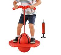 Bouncing Balance Toy, Jumping Fitness Ball System, Handle Grip Training Device with Stable Base, Active Coordination Exercise Tool with Sport Style Design, Jump Ball Trainer for Indoor