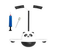 Bouncing Ball Handle, Outdoor Jumping Toy, 12 Inches Bounce Ball with Grip Handle, Inflatable Balls with Anti-Slip , Playground Accessory for Backyard Park Camping Gathering Kids Adults