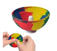 Bouncing Bowl Fidget Toys - Soft Rubber 5.5x3.5cm | Sensory Fidget Ball Bouncing Bowl Toy, Anti Stress Handheld Focus Toy | Portable Interactive Kids Activity Toys For And Fun Play Use