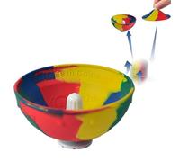 Bouncing Bowl Fingertip Toy - Soft Rubber 5.5x3.5cm | Fidget Ball Bouncing Sensory Toy | Outdoor Play Camouflage Boùncing Bowl For Boys Kids Girls Whole Family Amused For Hours