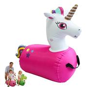 Bouncing Dinosaur,Dinosaur Hopper For Kids,Bouncy Horse Hopping Toy,Inflatable Toys Suitable For Children's Gatherings And Garden Activities, Promoting A Sense Of Balance, Sturdy And Durable(B)