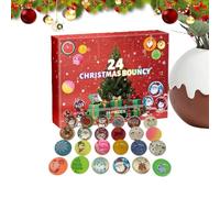Bouncy Balls Adventskalender 2025 - 8.27 Zoll Weihnachts Countdown Box | 340g Interaktives Spielzeug Set - 24 Tage Spaß Und Überraschung Mit Springbällen Für Kinder Erwachsene Festliche Feiertage