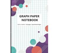 Bound & Beyond Graph Paper Notebook: Grid paper notebook for Math and Science Students. Quad Ruled, 120 Pages, 8.27 x 11.69 in.