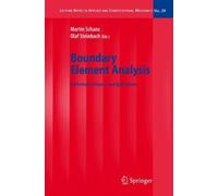 Boundary Element Analysis (Lecture Notes in Applied and Computational Mechanics)