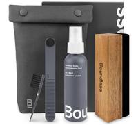 Boundless Audio Kit per la pulizia dei dischi in vinile, kit 5 in 1 per la pulizia dei vinili, include spazzola per dischi in velluto, detergente per pennino, soluzione detergente, spazzola in nylon e