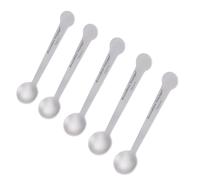 Boundless Voyage Cucchiaini da caffè in titanio, 5 pezzi, cucchiai agitatori, piccoli cucchiai per dessert, tè, zucchero e marmellata, lavastoviglie Safe ti1040t