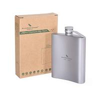 Boundless Voyage Fiaschetta in titanio da campeggio all'aperto Flacone tascabile da 200ml Borraccia portatile Bottiglia di whisky