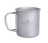 Boundless Voyage Outdoor 300ml 750ml 1100ml 1300ml 2900ml Titanium Pot with Lid Folding Bail Handle Camping Hiking Picnic Ultralight Portable Water Bottle Cup Mug Spork Set