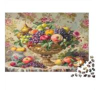Bountiful Fruit Basket Under Cosmic Sky Puzzle impossibile, sfida per adulti, gioco educativo, 1000 pezzi, opera d'arte per adulti, regali dai 14 anni in su, 70 x 50 cm/1000 pezzi