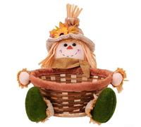 Bountiful Harvest Spaventapasseri cestino di caramelle per condividere deliziosi dolci insieme (ragazzo)