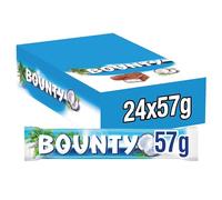 Bounty Barrette di Cioccolato Ripiene al Cocco e Coperta da Cioccolato al Latte - Pacco da 24 pezzi x 57 g, Idee Regalo Natale, Nuova versione