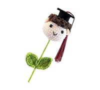 Bouquet all'uncinetto per lauree, bouquet all'uncinetto per laurea, bambola fatta a mano, cappello da dottorato per ragazzo e ragazza, all'uncinetto, forniture