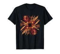 Bouquet botanico Autunnale Rustico con Mandala Floreale Autunnale Maglietta