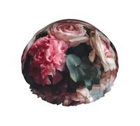 Bouquet By The Window - Cuffia da doccia a doppio strato da donna, impermeabile e resistente, protegge i capelli durante il bagno, bellezza