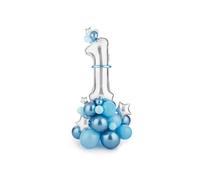 Bouquet Composizione di palloncini PRIMO COMPLEANNO BAMBINO 90X140 cm 18HF