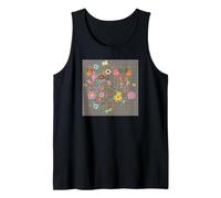 BOUQUET DA DONNA BOHO FLOREALE ACQUERELLO FIORE GIARDINO Canotta