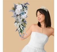 Bouquet da sposa Boho Tossing Cascading Bouquet per la cerimonia della festa