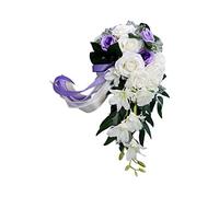 Bouquet da sposa con rose a goccia d'acqua romantico con fiori da sposa bouquet da sposa bouquet da damigella d'onore