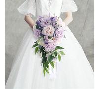 Bouquet da sposa, fiori artificiali, che tiene