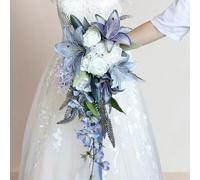 Bouquet da sposa per la sposa a forma di goccia d'acqua per forniture per