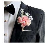 Bouquet da sposa viola, boutonniere, accessori for matrimonio, fiori all'occhiello, rose artificiali, decorazione for il ballo di fine anno e for il fidanzato per matrimoni(Boutonniere F)