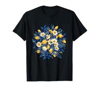Bouquet di Agrumi Primavera con Limoni E Fiori Maglietta