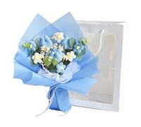 Bouquet di fiori all'uncinetto completato per la decorazione della casa, matrimonio, fai da te, decorazione della casa, stile G