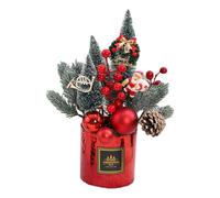 Bouquet di fiori artificiali - Bouquet di Natale Pianta in vaso | Disposizione floreale in vaso artificiale con coni di pini, decorazioni per la casa stagionale Floral per uffici, camera da le