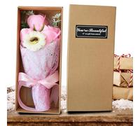 Bouquet di fiori artificiali, bouquet di rose di garofano profumato Forever con confezione regalo, sapone da bagno, profumato per matrimonio, festa della mamma, compleanno, regalo di decorazione