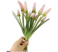 Bouquet di fiori artificiali di giacinto progettato per un uso ripetuto in display stagionali rotanti e rifacimenti a tema durante tutto l'anno (rosa)