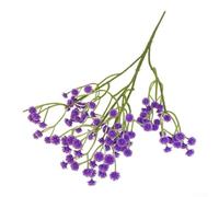 Bouquet di fiori artificiali in poliuretano realistico, 6 pezzi, per centrotavola per matrimoni e decorazioni per la casa, composizioni floreali finte eterne, viola