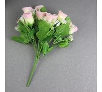Bouquet di fiori artificiali in seta, 12 teste per la decorazione della | Materiale di seta ad alta simulazione, tocco realistico, petali delicati, imita perfettamente le rose vere
