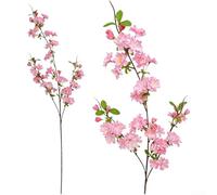 Bouquet di fiori di ciliegio, 95 cm, seta artificiale realistica (rosa | Realistico per il design dei fiori di ciliegio, consistenza del tessuto morbido, aspetto elegante naturale
