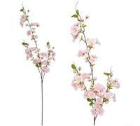 Bouquet di fiori di ciliegio, 95 cm, seta artificiale realistica (rosa | Realistico per il design dei fiori di ciliegio, consistenza del tessuto morbido, aspetto elegante naturale