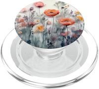 Bouquet di fiori di papavero in stile resina, fiore PopSockets PopGrip per MagSafe