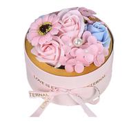 Bouquet di fiori di sapone profumato rosa fatto a mano con ingredienti vegetali