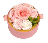 Bouquet di fiori di sapone profumato rosa fatto a mano con ingredienti vegetali