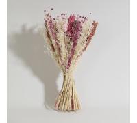 Bouquet di fiori secchi beige e rosa