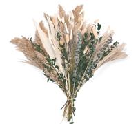 Bouquet di fiori secchi, erba della pampa, boho, fiori secchi, code di coniglio, fiori secchi per vaso, per la casa, la camera da letto e il soggiorno (Stile 1)