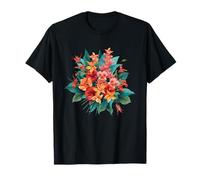 Bouquet di Fiori Tropicali esotici Orchidea Ibisco Maglietta
