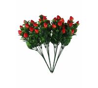 Bouquet di Fragole Festivo e Vibrante Confezione da 4 Steli di Fragole Finte