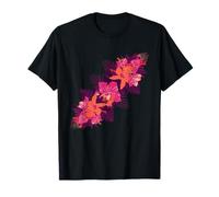 Bouquet di Ibisco Rosa Arancione della Giungla Hawaiana Maglietta