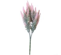 Bouquet di lavanda artificiale con design a 5 rami per ricevimenti di nozze, hotel, reception e oggetti di scena da studio (D)