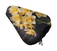 Bouquet di narcisi, coprisella per bicicletta, unisex, impermeabile e antipolvere, con coulisse, copertura regolabile per sella della bicicletta, protezione da pioggia e sole