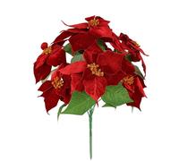 Bouquet di Natale in velluto, 44 cm, artificiale Poinsettia, fiore artificiale, decorazione natalizia, fiori di Natale X'Mas, bouquet, stella dell'Avvento, stella di cristo, decorazione floreale