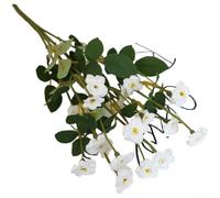 Bouquet di rose artificiali in seta, altezza 36 cm, decorazione per matrimoni e casa, composizione floreale fatta a mano con petali realistici e steli pieghevoli, per interni eleganti ed eventi