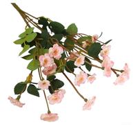 Bouquet di rose artificiali in seta, altezza 36 cm, decorazione per matrimoni e casa, composizione floreale fatta a mano con petali realistici e steli pieghevoli, per interni eleganti ed eventi (rosa)