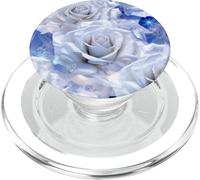 Bouquet di rose miste bianche e blu PopSockets PopGrip per MagSafe
