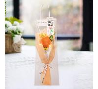 Bouquet di tulipani all'uncinetto completato con luce artificiale per San
