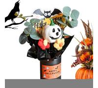 Bouquet Halloween Fleurs - Et Fleurs Artificielles Avec Feuilles | DEucalyptus Arrangement, Décoratif Automnecentre De Table Chemin Intérieur, Cheminée, Table, Maison, Fête, Saison Festive